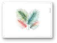 Thumbnail for Palm Leaf Heart Wall Art | Watercolor Tropical Botanical Print | Coastal Home Gift