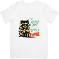 Thumbnail for The Evidence Is Gone Raccoon Funny Retro Animal Vintage Throwback Graphic Tee Humor Gift