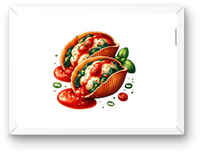 Thumbnail for Stuffed Pasta Shells Wall Art | Watercolor Italian Food Print | Kitchen Restaurant Gift
