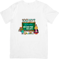 Thumbnail for 100 Days Smarter Gnome Bilingual School Milestone Retro Vintage Graphic Tee 100th Day Gift