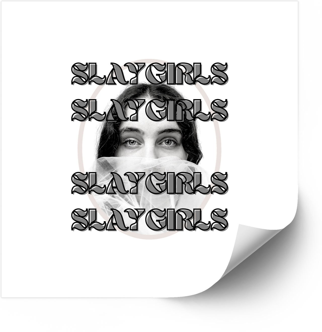 Slay Girls Empowerment Retro Bold Feminist Vintage Power Vinyl Sticker Decal