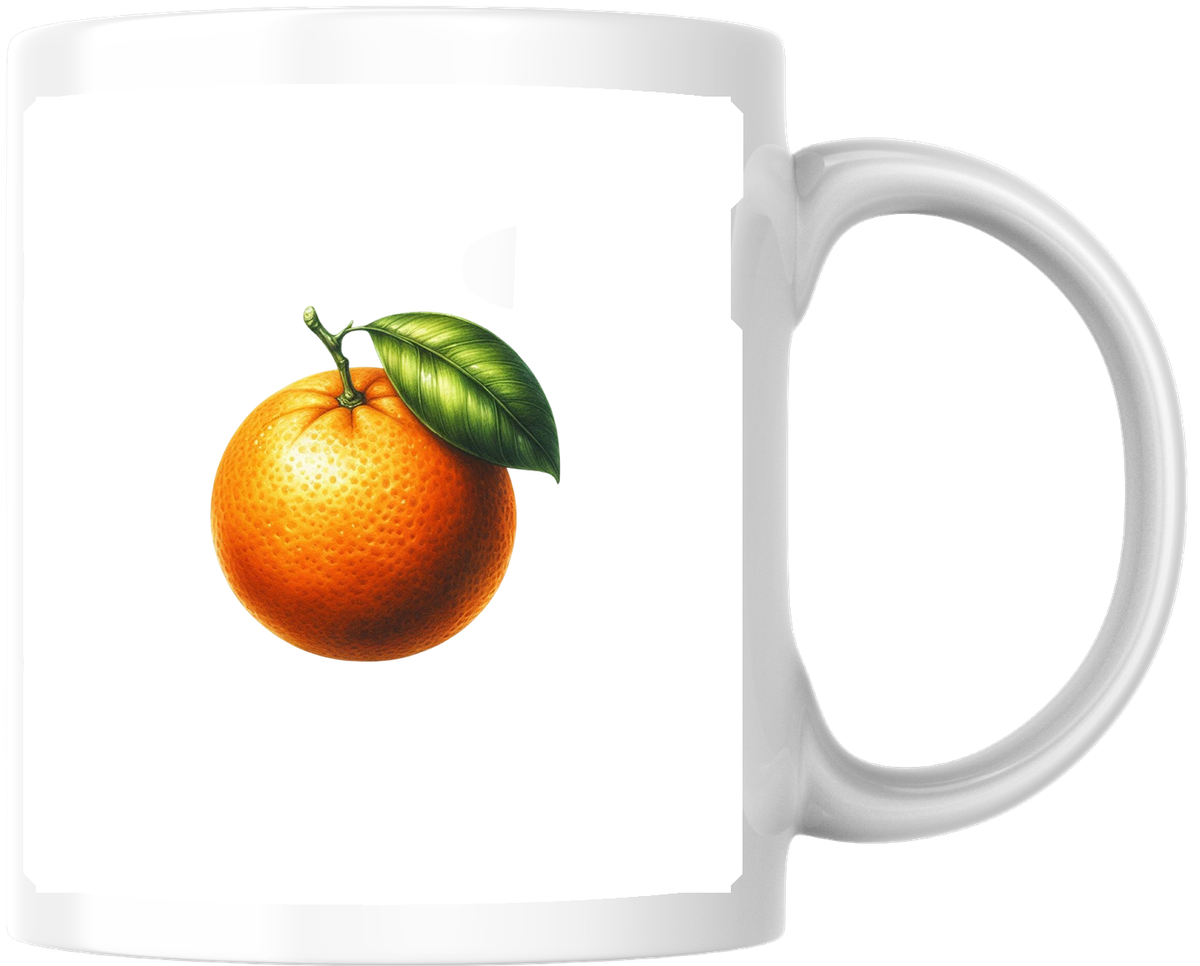 Fresh Orange Fruit Mug | Realistic Citrus Coffee Mug | Kitchen Foodie Gift