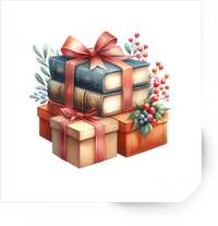 Thumbnail for Christmas Gift Boxes Sticker | Watercolor Holiday Presents Vinyl Decal | Festive Xmas Gift