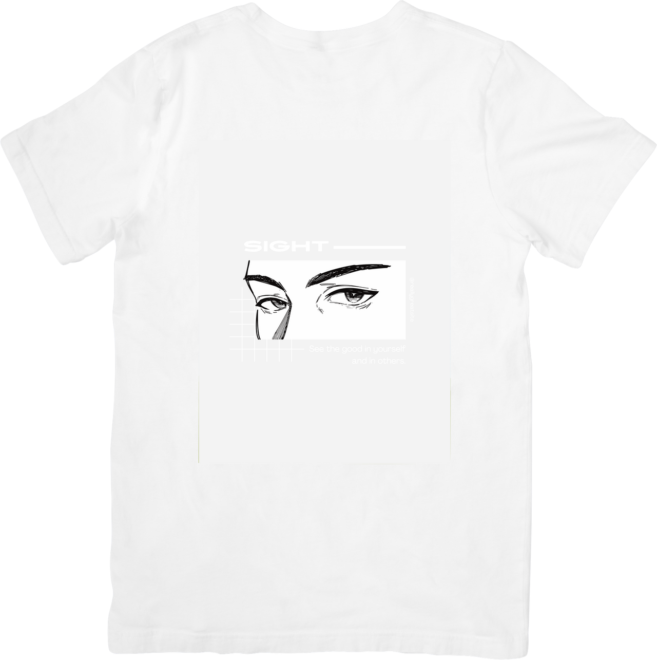 Anime Eyes Minimalist Y2K Manga Aesthetic Retro Vintage Graphic Tee Street Style