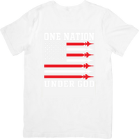Thumbnail for One Nation Educator Patriot Christian Pride Vintage Retro Graphic Tee Veteran Teacher Gift