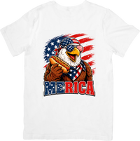 Thumbnail for Merica Eagle Hot Dog Patriotic Funny Fourth of July Vintage Retro Graphic Tee Mens Gift